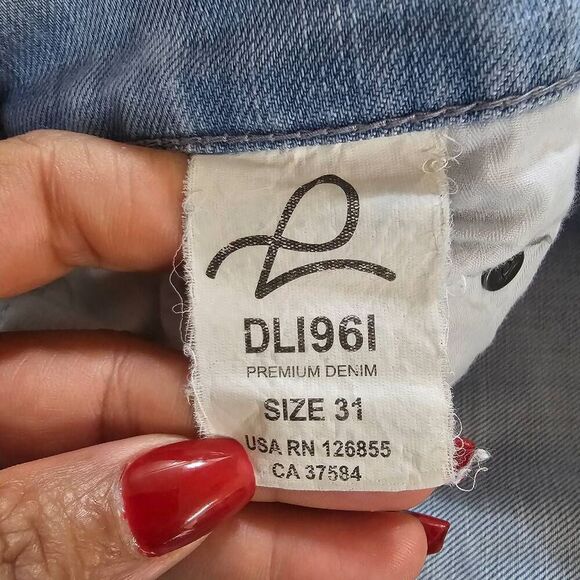 DL1961 Women's Tyler Skinny Blue Jeans Size 31 - Picture 10 of 11